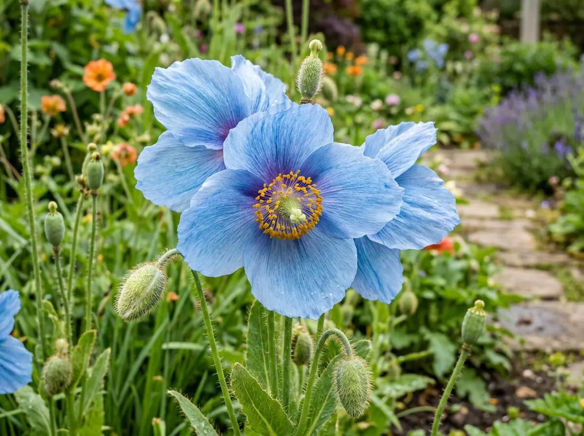 Fresh Meconopsis Flower seeds for Planting - Premium Quality, Heirloom & GMO Free Seeds for Home Garden