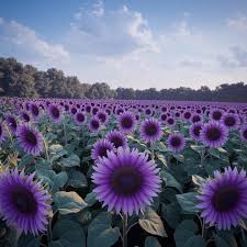 Purple Mini Sunflower Seeds for Planting, Heirloom Non-GMO, High Germination Organic Garden Seeds