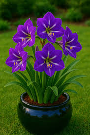 Purple Amaryllis Flower seeds for Planting Fragrant Blossoms Heirloom & GMO Free Seeds for Home Garden
