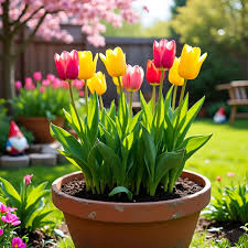Red Yellow Tulip Flower Seeds Flower seeds for Planting Seasonal Bloomer Heirloom & GMO Free Seeds for Home Garden