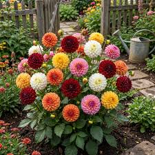 Mix Dahlia Pompon Flower seeds for Planting - Wildflower Mix, Heirloom & GMO Free Seeds for Home Garden