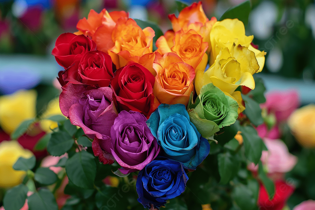 Rainbow Rose Flower seeds for Planting - Garden Favorite, Heirloom & GMO Free Seeds for Home Garden